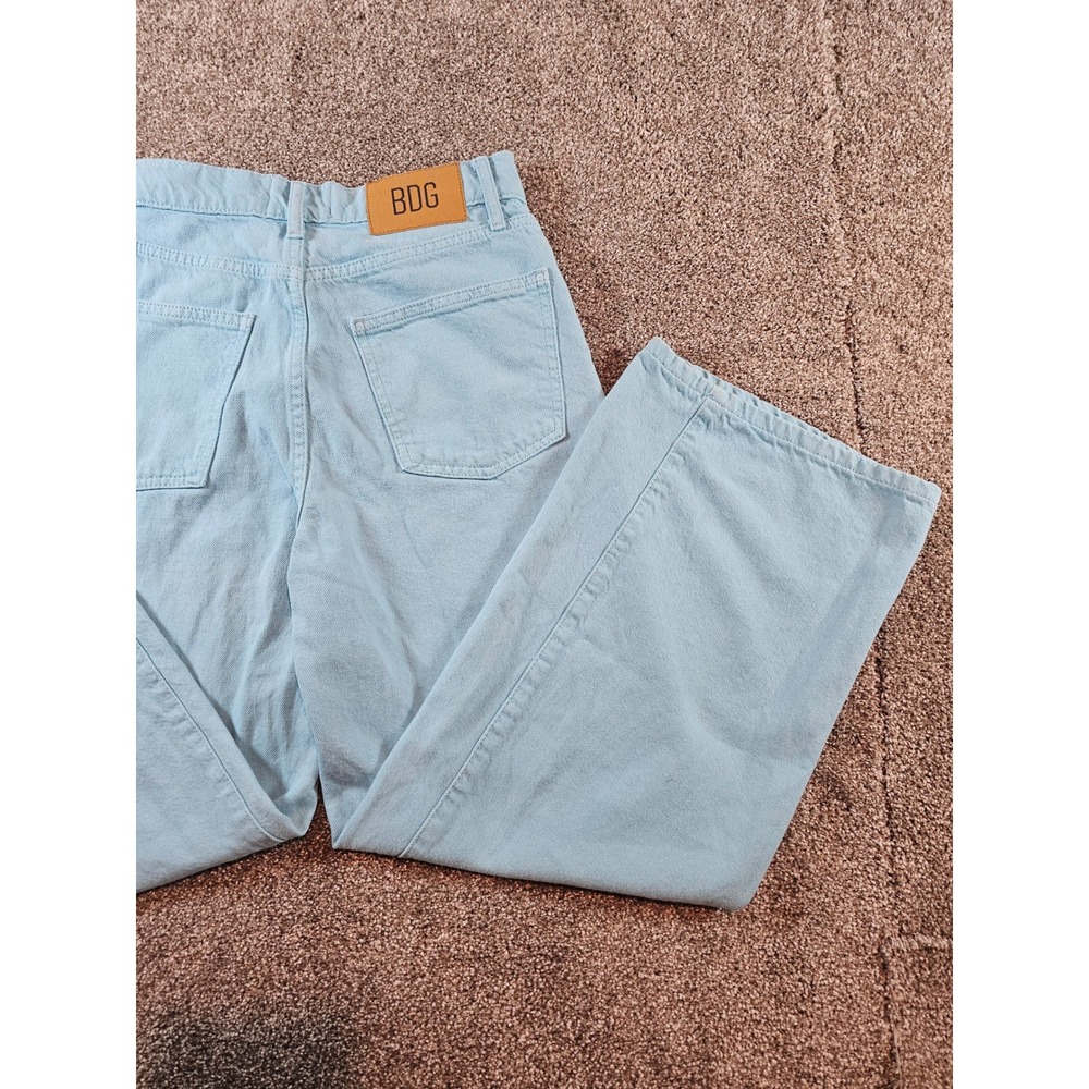 BDG Urban Outfitters High & Wide Leg Jeans Light Blue Wash Denim Size 27 - Picture 16 of 16